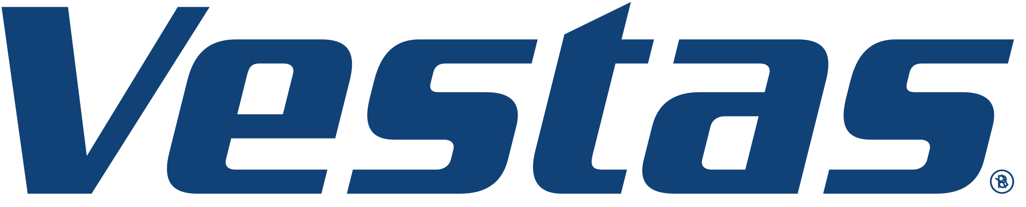 Logo Vestas Wind Systems – Éolienne horizontale