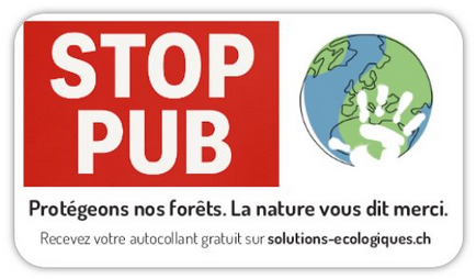Autocollant « Stop-Pub »