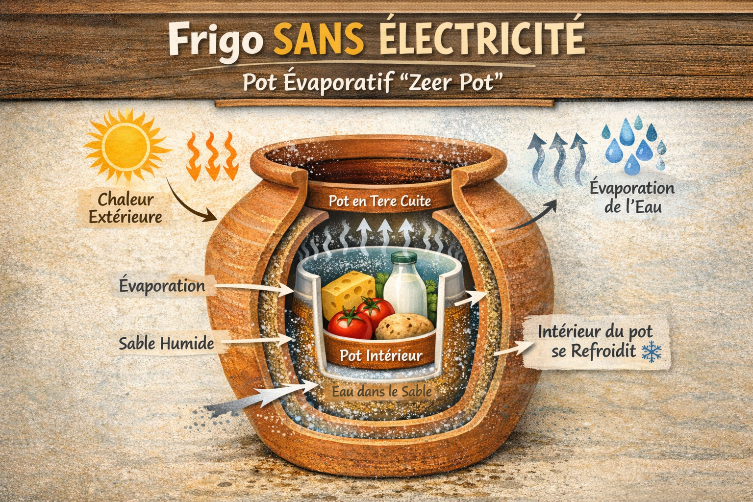 Réfrigérateur sans électricité