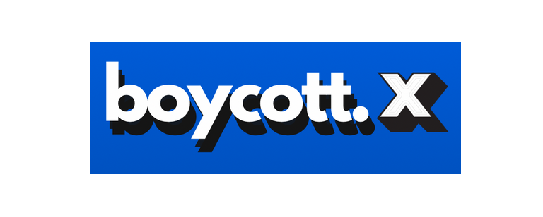 Logo Boycott X Logo Boycott X