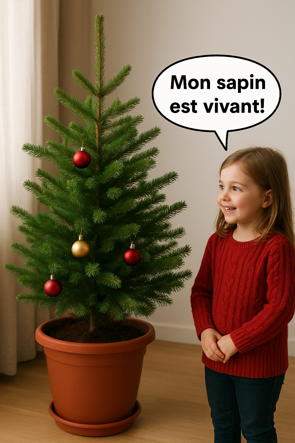 Optez pour un Sapin de Noël vivant en pot