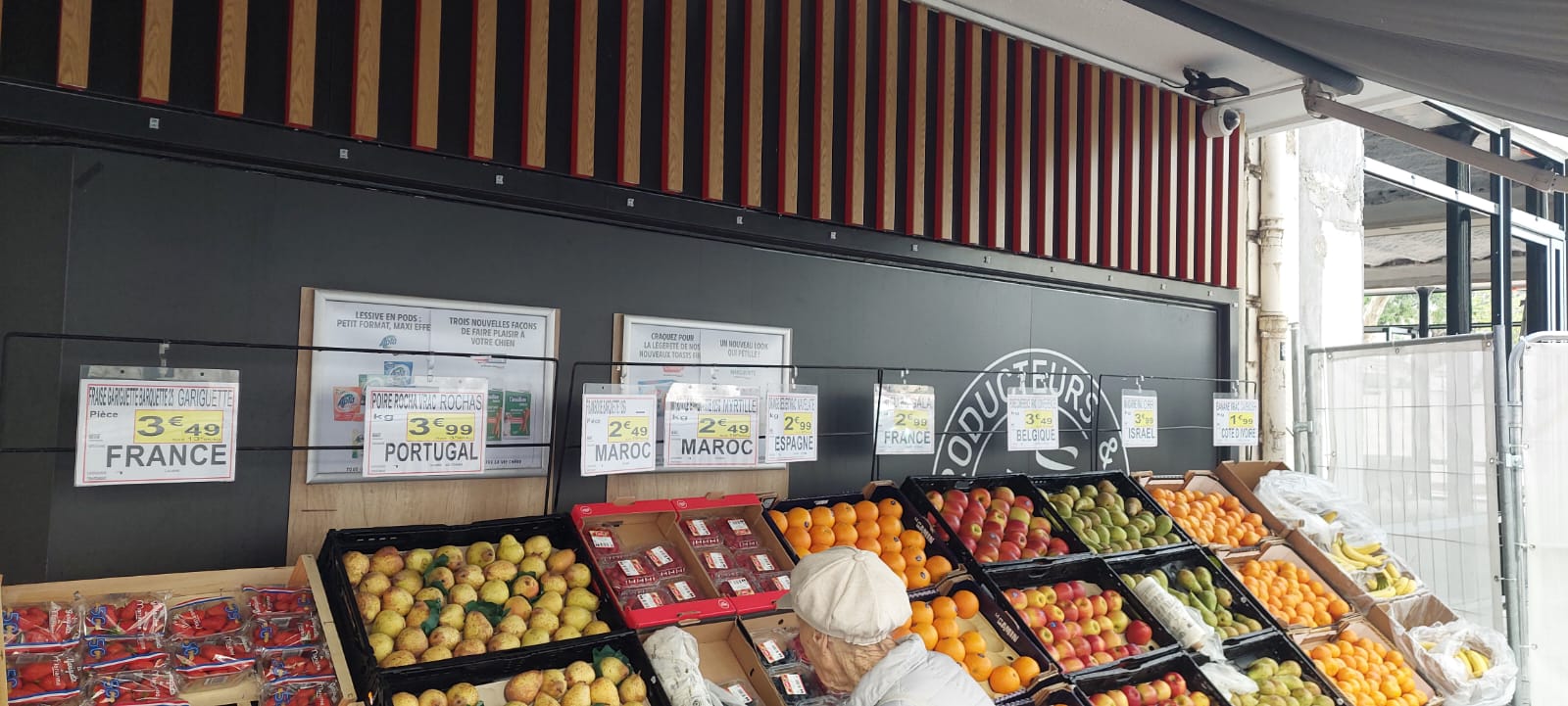 Afficher la provenance des aliments de manière visible!