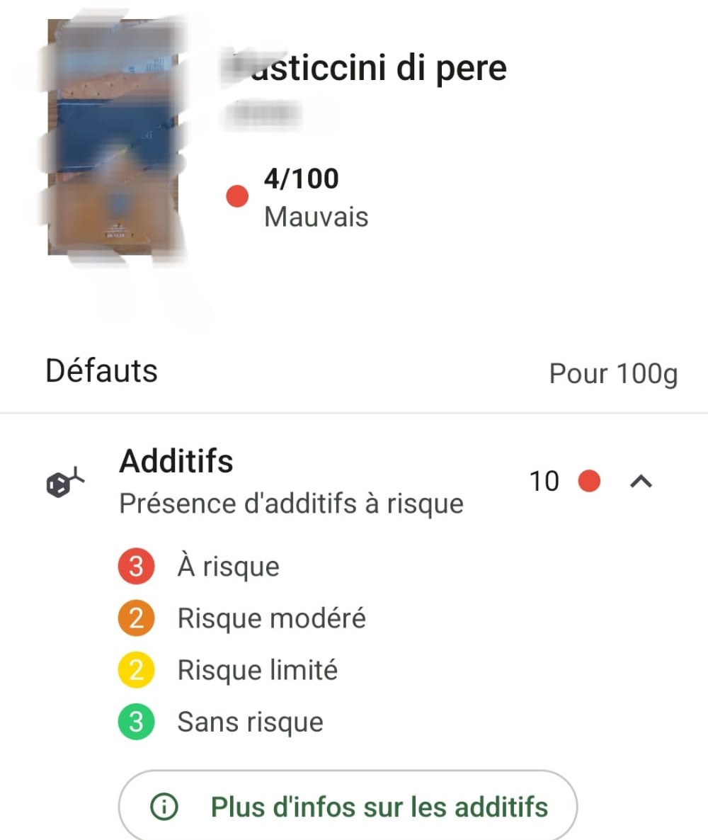 Boycotter les aliments contenants des additifs dangereux