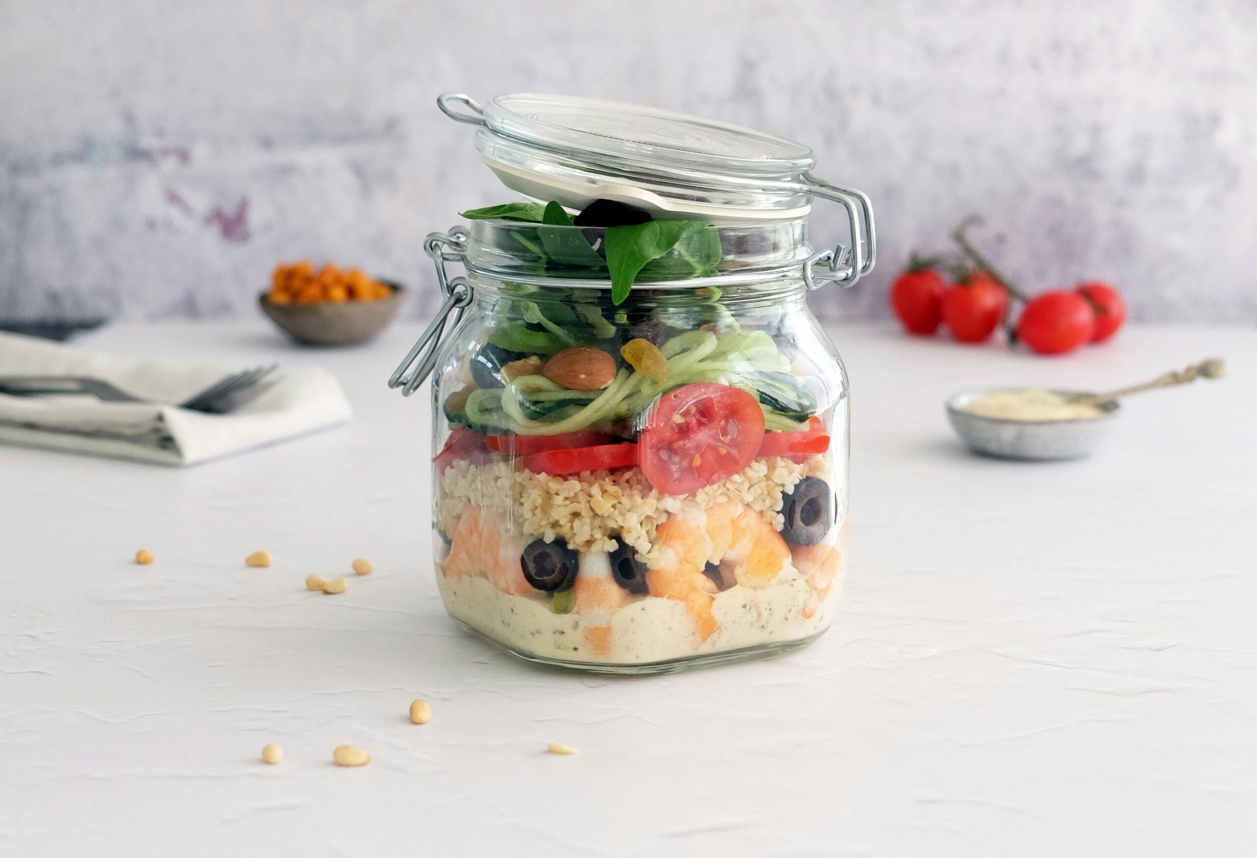 Conserver la salade dans un bocal en verre